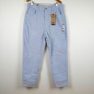 Levi's Corduroy Mom Jeans Women's Size 34x29 Blue Cords 1980's High Rise